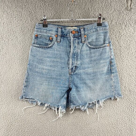 Madewell high-rise long denim shorts MC658 Size 24 - Picture 1 of 12